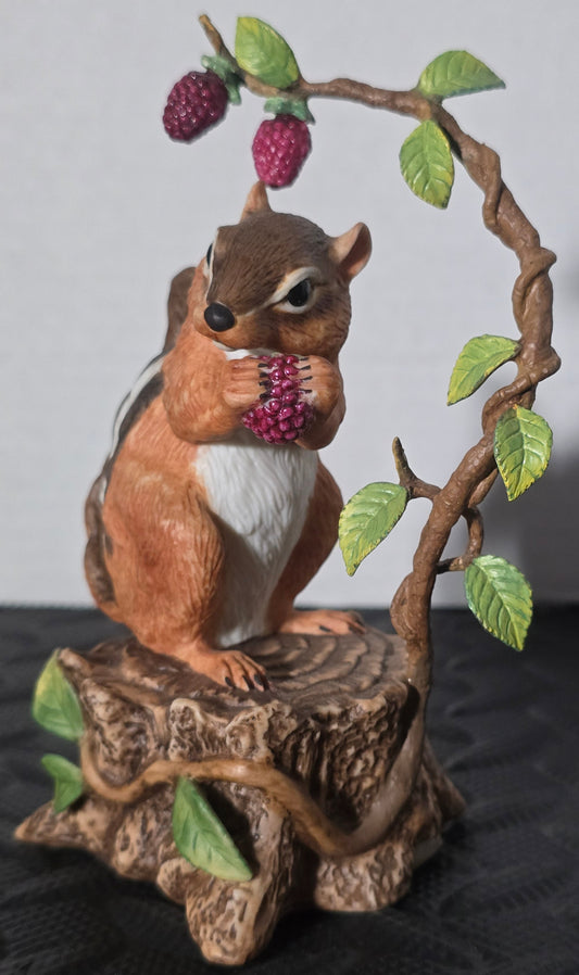 Vintage Lenox Woodland Animals "Summer Delight" Eastern Chipmunk Figurine (1993)