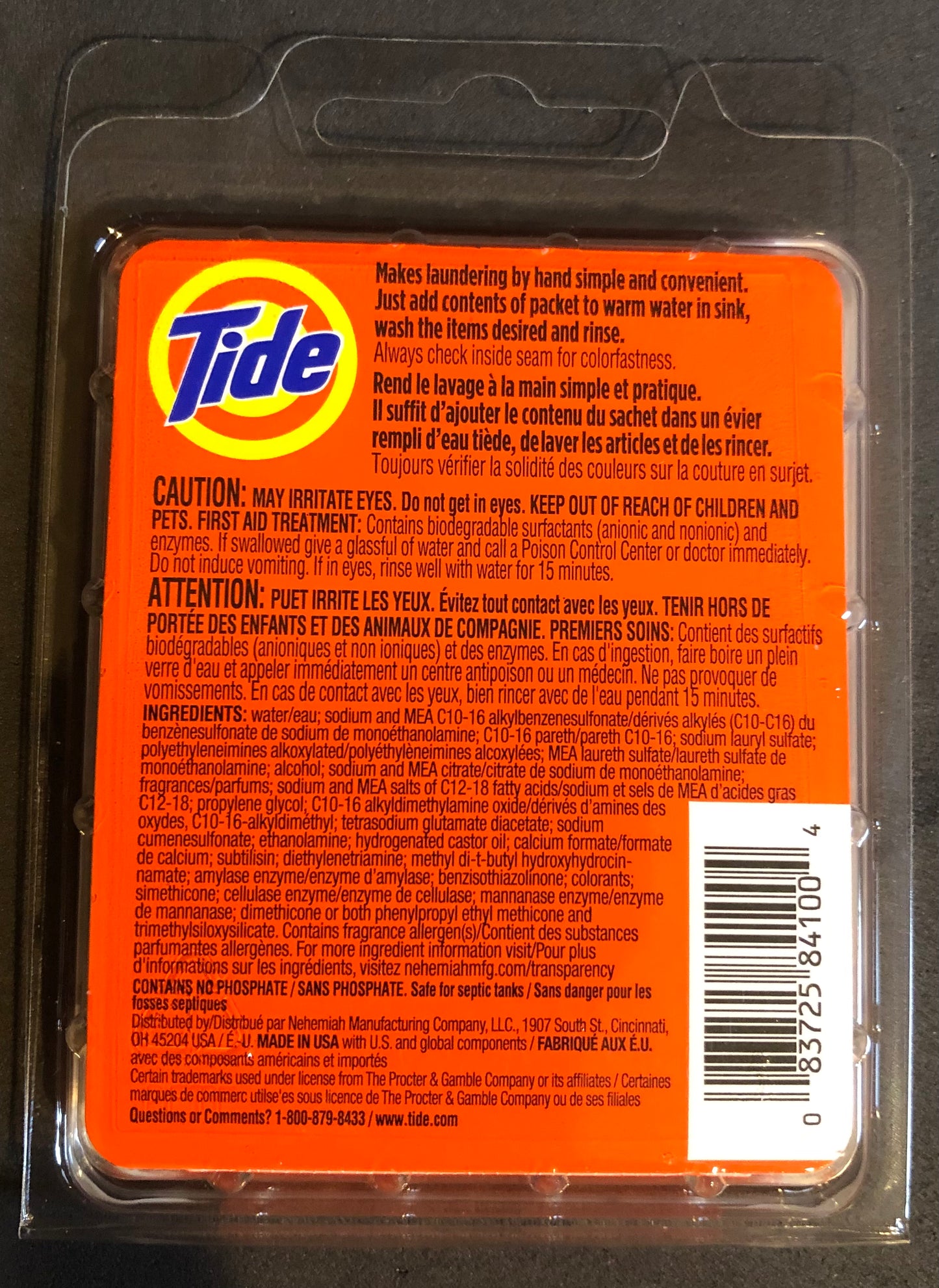 Tide Liquid Travel Sink Packets, 3 packs