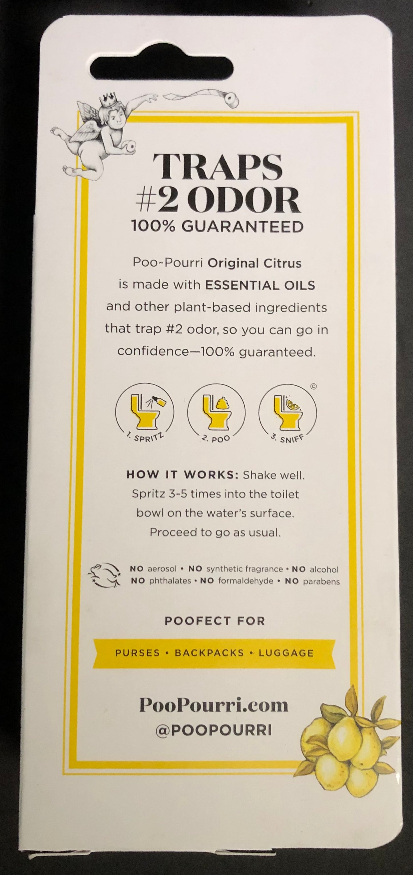 Poo~Pourri Before-You-Go Toilet Spray, Original Citrus, 1.4 fl oz (41 mL), 1 pack