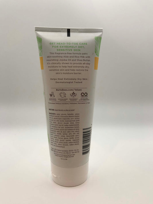 Burt's Bees Healing Body Lotion with Aloe & Rice Milk, Sensitive Skin, 6 oz.