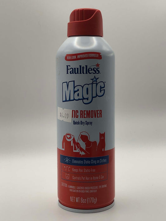 Faultless Magic Static Remover Quick Dry Spray, 6 oz.