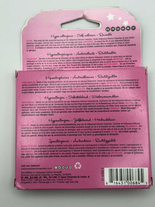 Hollywood Fashion Secrets Silicone Cover Ups for Dark Skin Tones, 1 Pair