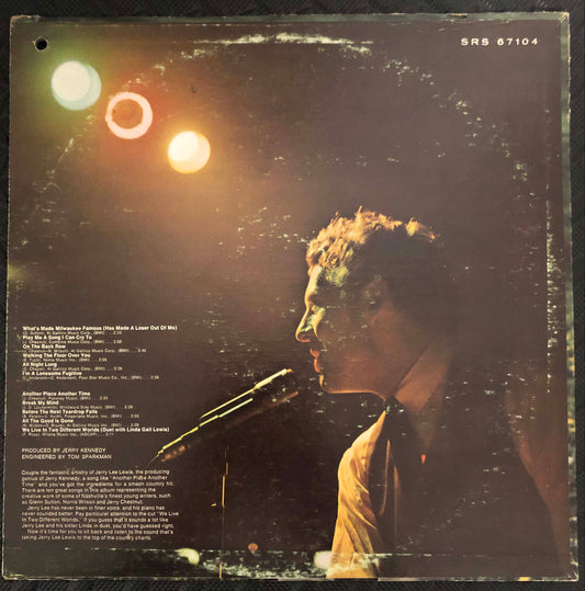 Jerry Lee Lewis Another Place Another Time, 1968 Vinyl LP, SRS 67104