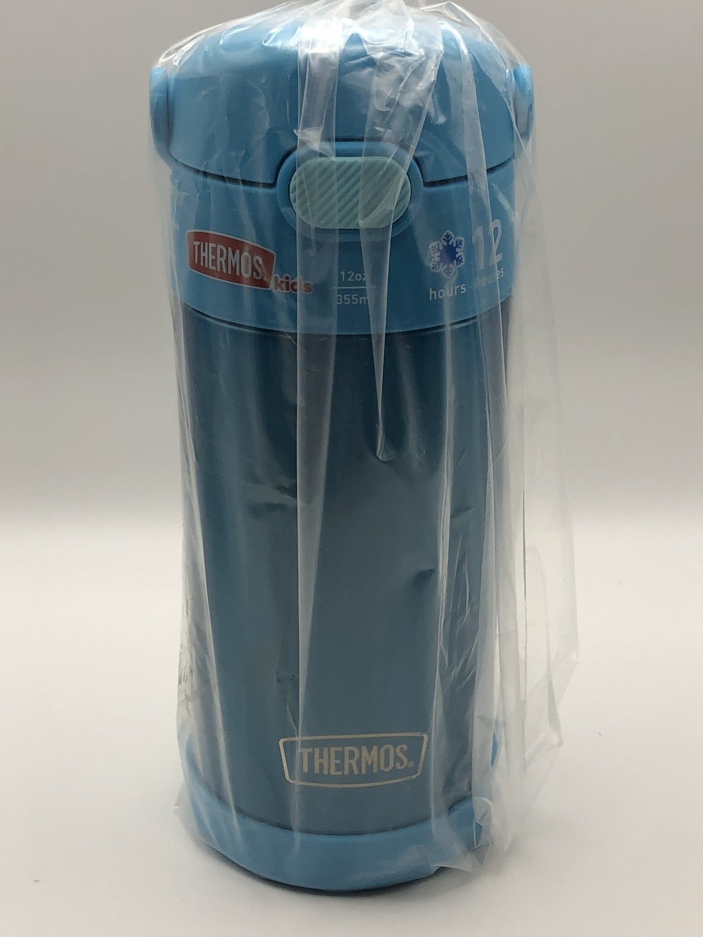 Thermos FUNtainer Vacuum Insulated Stainless Steel Bottle with Straw, 12 oz, Teal