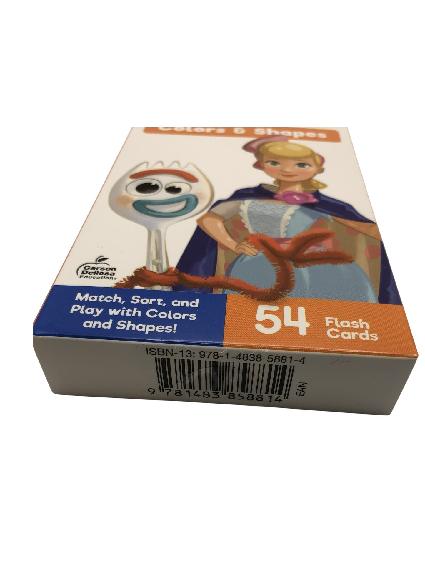 Disney Learning Toy Story 4 Colors & Shapes, 54 Flash Cards, Age 3+