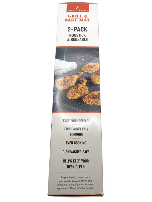 Emeril Lagasse Nonstick Reuseable Grill & Bake Mats, 2 Pack