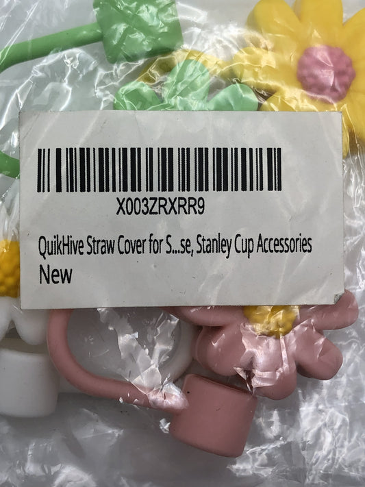 QuikHive Silicone Straw Covers, Stanley Cup Accessories, 4 Pack