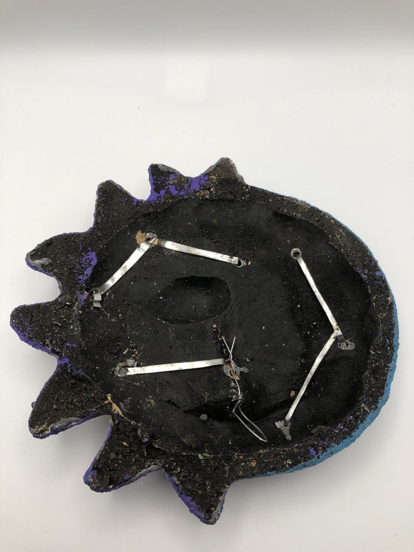 Celestial Sun And Moon Wall Plaques With Copper Accents