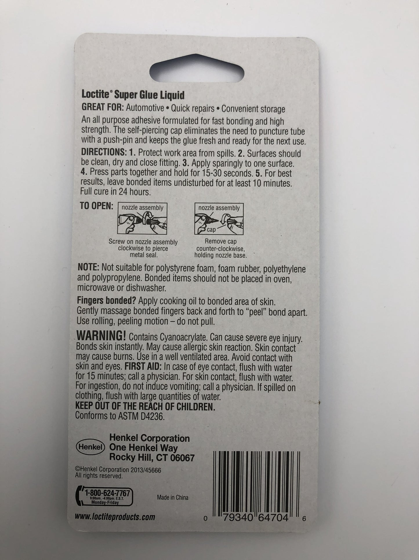 Loctite Super Glue Liquid To Go, 4 tubes