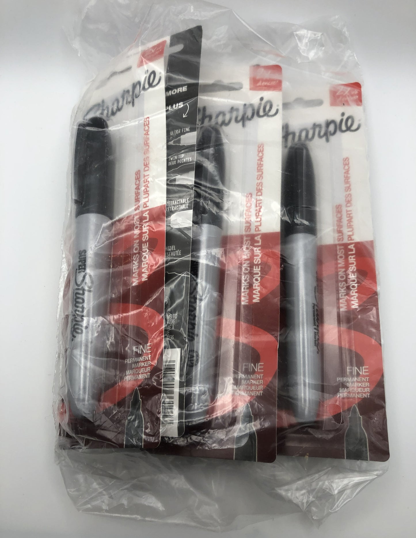 Sharpie 2x Ink Black Super Fine Point Permanent Marker, 6 Pack