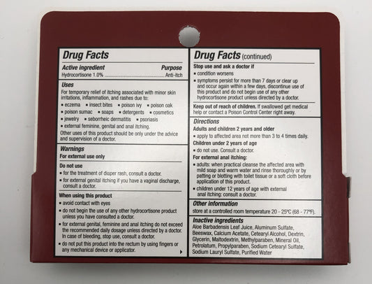 Sheffield Pharmaceuticals Hydrocortisone Cream Anti-Itch Cream, 0.5 oz, 1 count