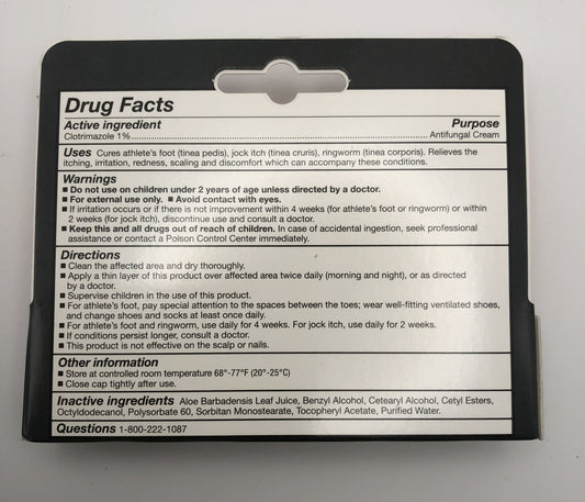 Sheffield Pharmaceuticals Athlete's Antifungal Foot Cream, 0.5 oz, 1 count
