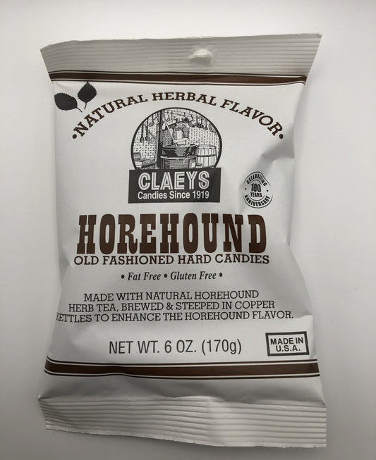 Claeys Horehound Old Fashioned Hard Candies, 6 oz, 2 Pack