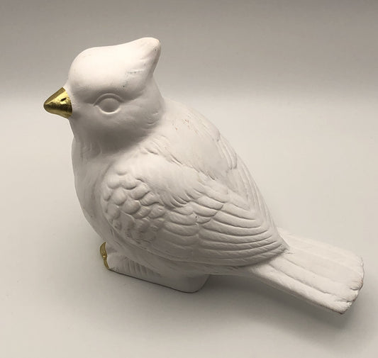 DG White Ceramic Cardinal Figurine