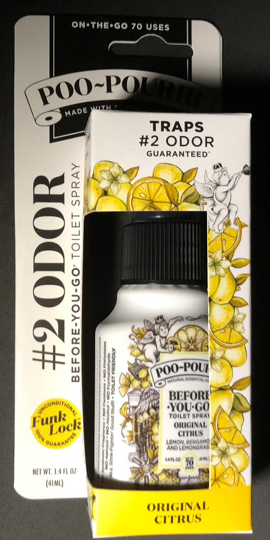 Poo~Pourri Before-You-Go Toilet Spray, Original Citrus, 1.4 fl oz (41 mL), 1 pack