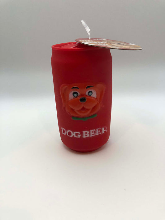 Squeaky Dog Beer Toy, Assorted colors, 1 Count