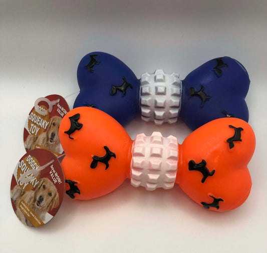Large Doggy Squeaky Bone Toy, Assorted colors, 1 Count