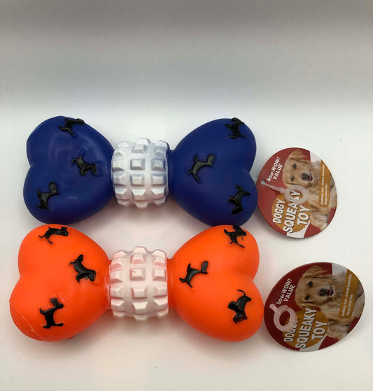 Large Doggy Squeaky Bone Toy, Assorted colors, 1 Count