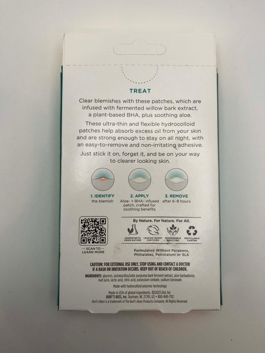 Burt's Bees Herbal Blemish Patch, Aloe + BHA, 24 patches