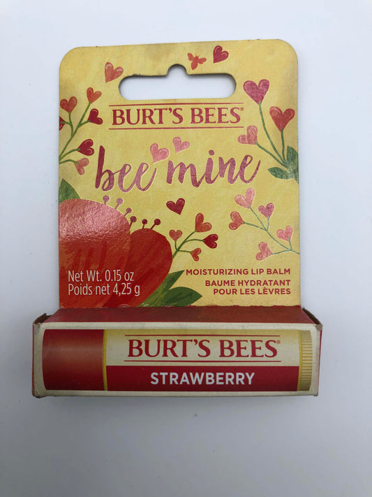 Burt's Bees Bee Mine Strawberry Moisturizing Lip Balm, 0.15 oz., 1 Pack