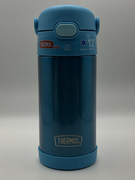 Thermos FUNtainer Vacuum Insulated Stainless Steel Bottle with Straw, 12 oz, Teal