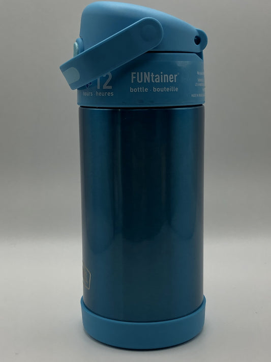 Thermos FUNtainer Vacuum Insulated Stainless Steel Bottle with Straw, 12 oz, Teal
