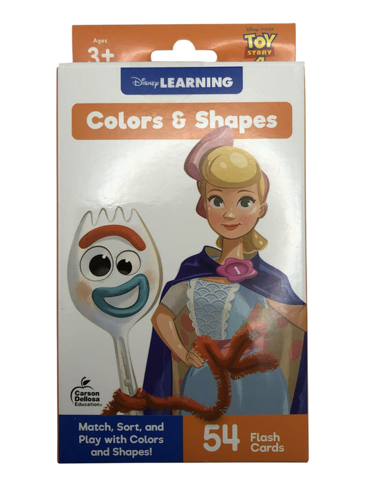 Disney Learning Toy Story 4 Colors & Shapes, 54 Flash Cards, Age 3+