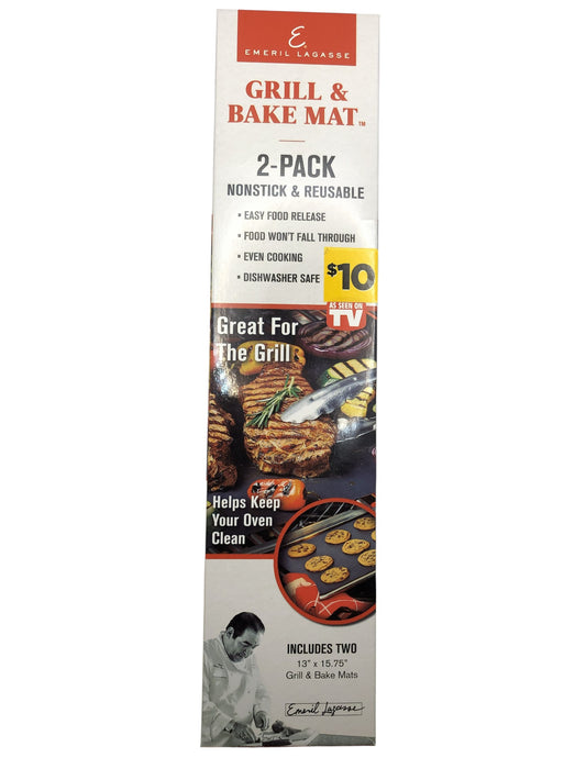 Emeril Lagasse Nonstick Reuseable Grill & Bake Mats, 2 Pack