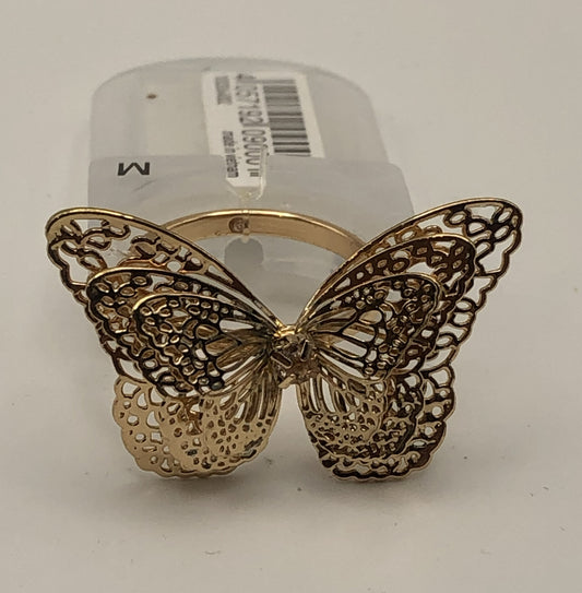 Core Romantic Gold-Toned Butterfly Ring, Medium