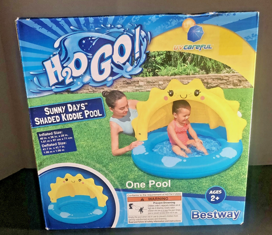 H2O Go! Sunny Days Shaded Kiddie Pool
