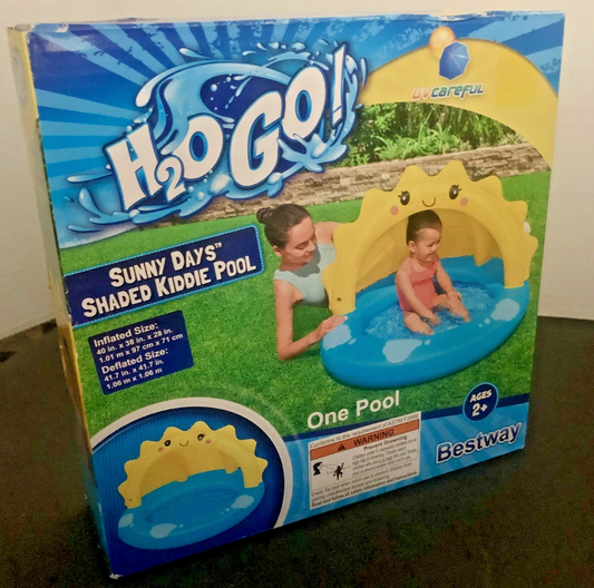 H2O Go! Sunny Days Shaded Kiddie Pool