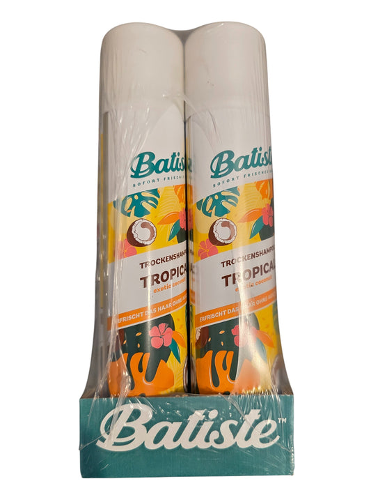Batiste Dry Shampoo, Tropical Exotic Coconut, 6.73 fl oz., 6 Pack